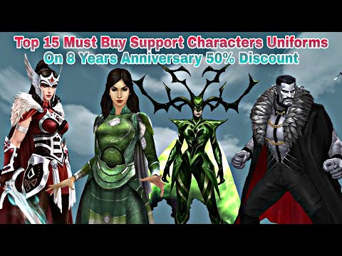 Top 15 Must Buy Support Characters Uniform On 8 Year Anniversary 50% Discount - Marvel Future Fight