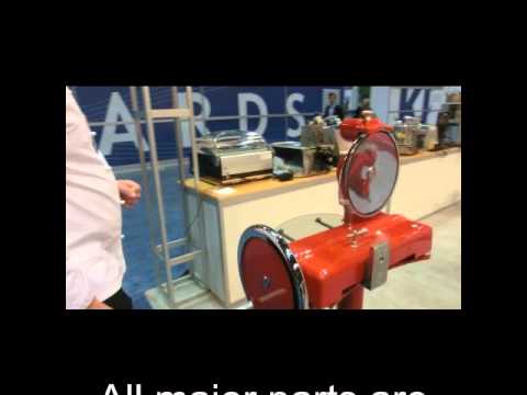 Affettatrice a volano Sirman mod. Anniversario 300 rossa - Red painted manual slicer LX Anniversario