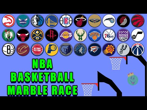 NBA Basketball Marble Race in Algodoo \ Marble Race King