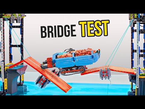 Lego Technic Experiment: Vehicle on a Lifting Bridge