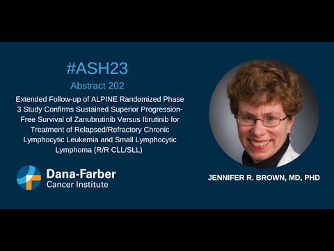ASH23: Jennifer Brown, MD, PhD, discusses ALPINE trial | Dana-Farber Cancer Institute