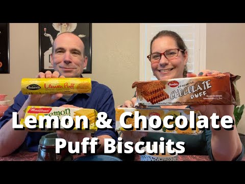 Americans Try Lemon and Chocolate Puff Biscuits