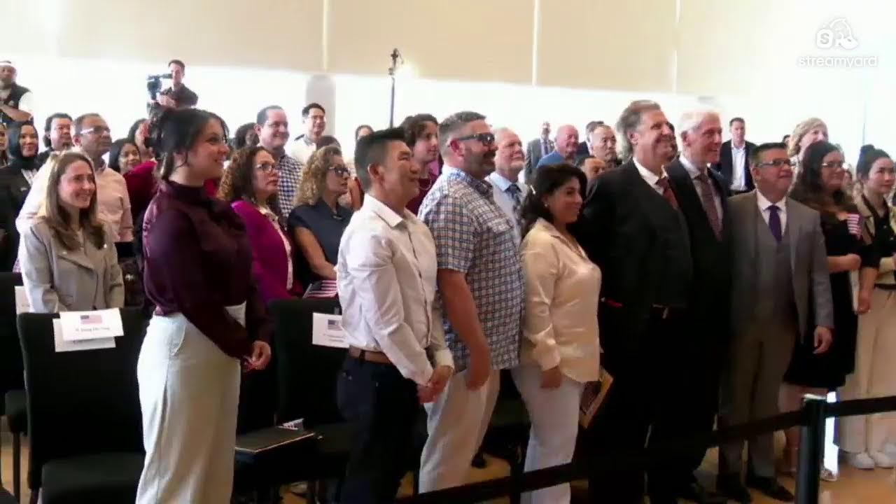 Welcoming New U.S. Citizens at the Clinton Presidential Center