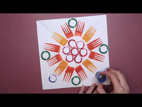 Printmaking for Kids | Radial Balance Artwork