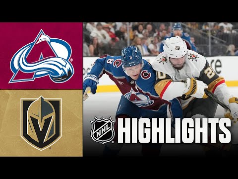 NHL Highlights | Avalanche vs. Golden Knights | October 31, 2025