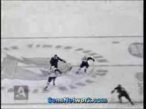 Alfredsson goal 3/3 vs Lightning - Jan 24/08