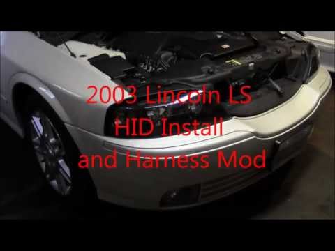 Lincoln LS HID Install and Harness Mod 1