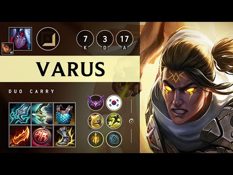 Varus ADC vs Sivir - KR Master Patch 25.16