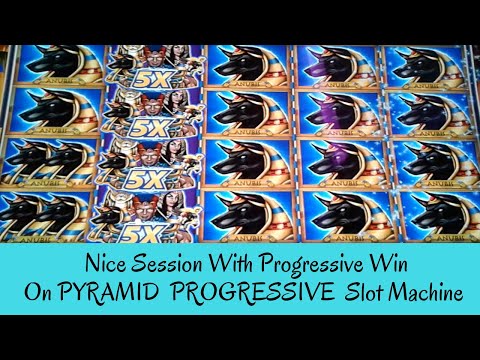 NICE SESSION WITH PROGRESSIVE WIN ON PYRAMID PROGRESSIVE SLOT MACHINE - SunFlower Slots