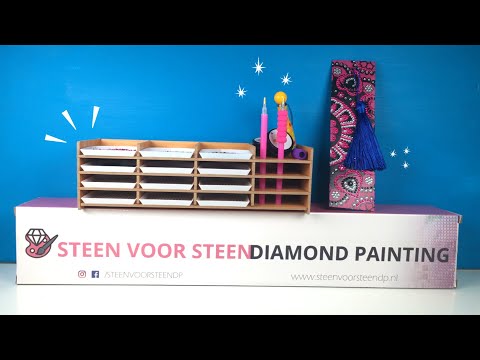 Diamond painting - unboxing - schudbakjeshouders, SparkleTac, dikke pen