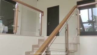 ราวบันไดกระจก Wood Pro ราวบันไดกระจก Wood Pro