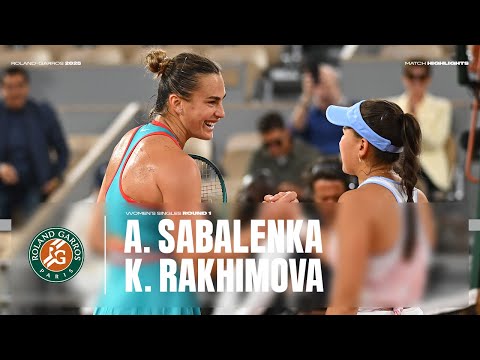 Highlights Sabalenka vs Rakhimova Round 1 | Roland-Garros 2025