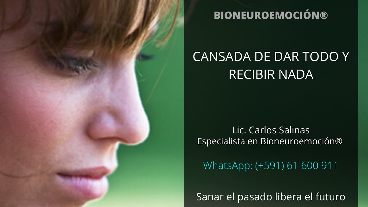 CANSADA DE DAR TODO Y RECIBIR NADA