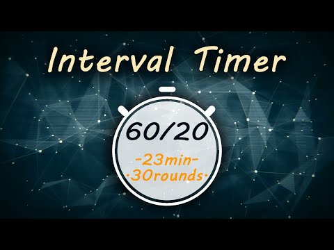 60/20 Interval Timer || Tabata 60/20 Music || TheTimer2Go ||