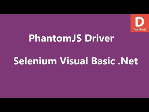 Selenium Visual Basic Net PhantomJS Driver