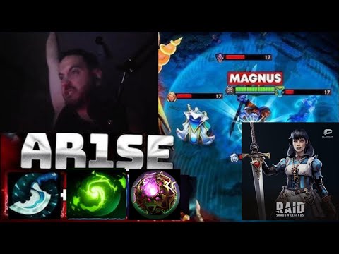Ar1se Magnus Crazy Banan Plays WAWWW Dota 2 Highlights And Raid Gameplay !!