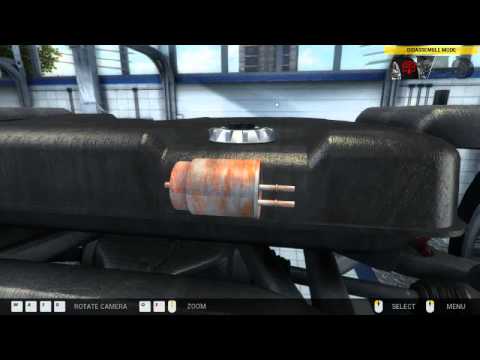How to replace a fuel pump  in Mercedes-Benz GLK  with Car Mechanic   Simulator 2014