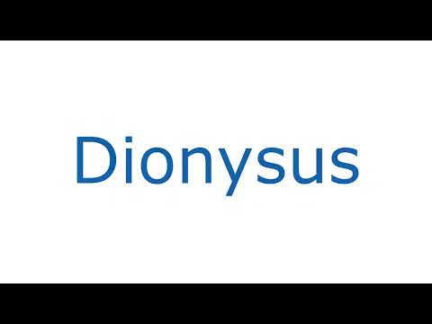 How To Pronounce Dionysus With Greek Accent
