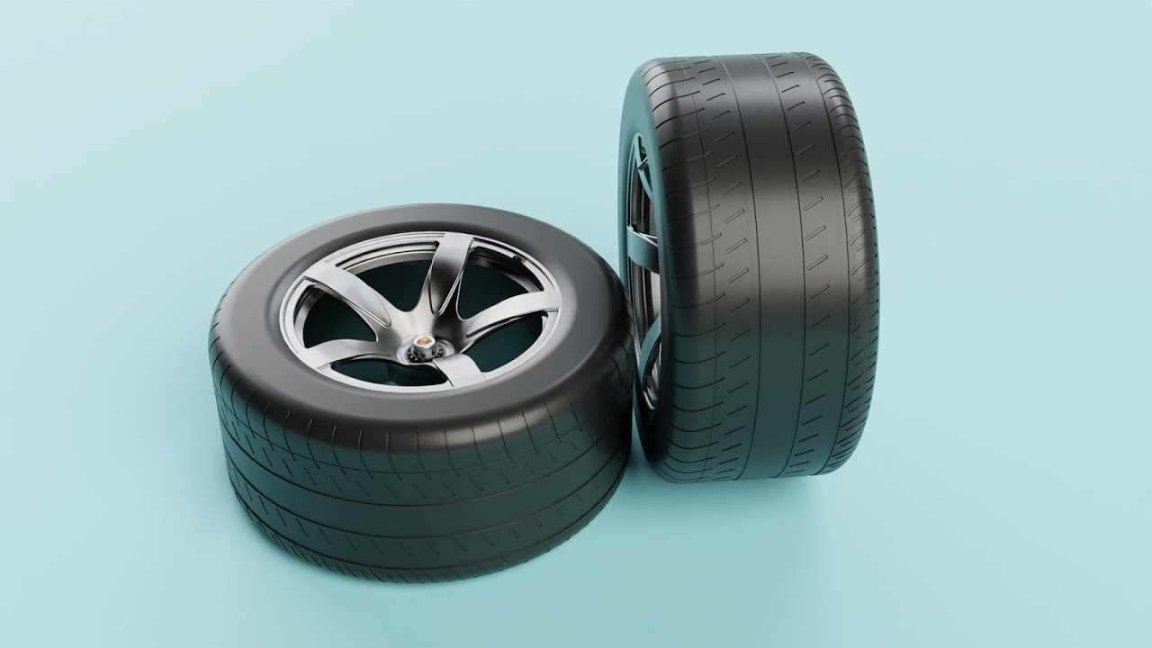 Rc porsche carrera gt printable rim and wheel model - please watch the video 3D Print Model