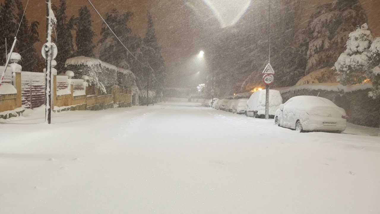 Carretera de Húmera a la altura de la Calle 109 Villas (Pozuelo de Alarcón, España) (09/enero/2021)