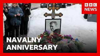 Calls for ‘justice’ on Alexei Navalny death anniversary | BBC News
