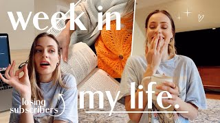 week in my life | WE ARE GETTING A PUPPY(!!), new books, & losing subscribers.. lets talk about it.