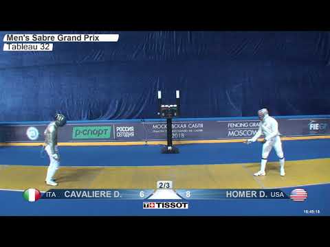 FE 2018 162 T32 07 M S Individual Moscow RUS GP YELLOW HOMER USA vs CAVALIERE ITA