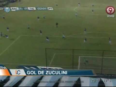 Gol de Bruno Zuculini Racing 1 Tigre 0. Torneo Final 2013 Infobae.com)