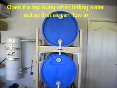 3-Tier 55 Gallon Barrel Water Storage System for Home