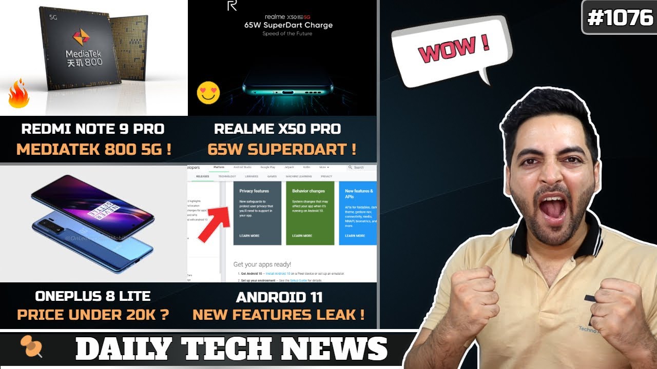 Redmi Note 9 Pro Specs & Price,Oneplus 8 Lite Under 20k,Realme X50 Pro 65W,Mi Air Dots India? #1076