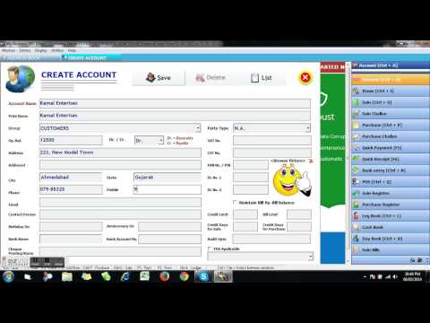 Business Accounting ERP Software. | Chapter 2 | Create Account Masters