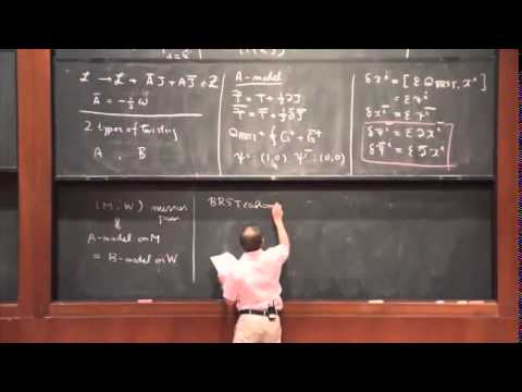 Hirosi Ooguri - Topological String Theory I