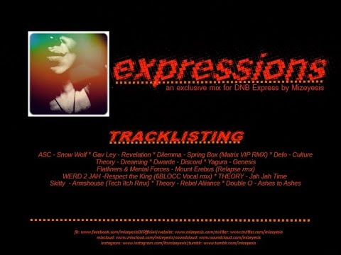 Mizeyesis pres: Expressions - exclusive mix for DNB Express - 2013 (DJ Mix)