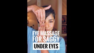 Eye massage technique for saggy under eyes #shorts