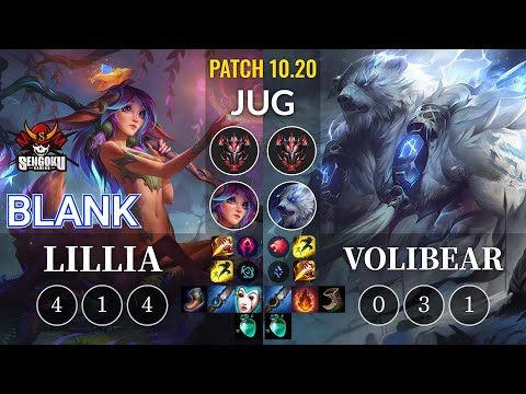 SG Blank Lillia vs Volibear Jungle - KR Patch 10.20