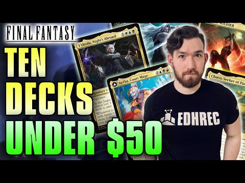 The Ten Best BUDGET Final Fantasy Decks | Magic: the Gathering | Commander
