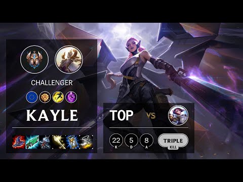 Kayle Top vs Fiora - EUW Challenger Patch 10.19