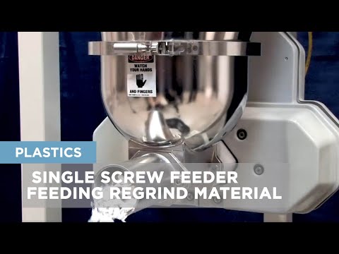 Single Screw Feeder - Feeding Regrind Material