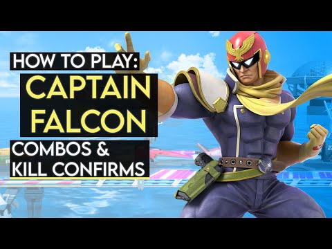 How To Play CAPTAIN FALCON : Basic Combos & Kill Confirms (Super Smash Bros. Ultimate)