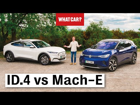 2022 VW ID.4 vs Ford Mustang Mach-E review – best electric SUV? | What Car?