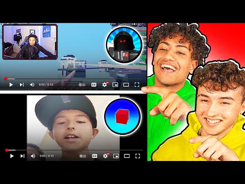 ROASTING Eachothers First Roblox BedWars Videos!