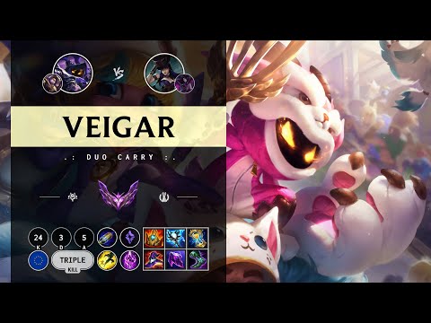 Veigar Carry vs Caitlyn - EUW Master Patch 14.10