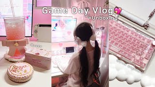 Gaming Vlog | 새벽이랑 친구🩷게임하는 집순이 일상 | 인조이 inZOI 플레이🌍| 키붐 팬텀81 V2 언박싱⌨️