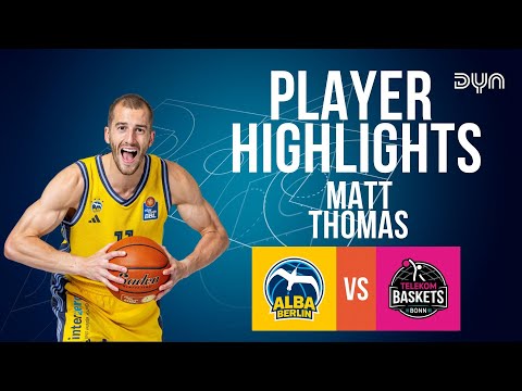 Matt Thomas Highlights vs. Telekom Baskets Bonn | easyCredit BBL | Dyn Basketball