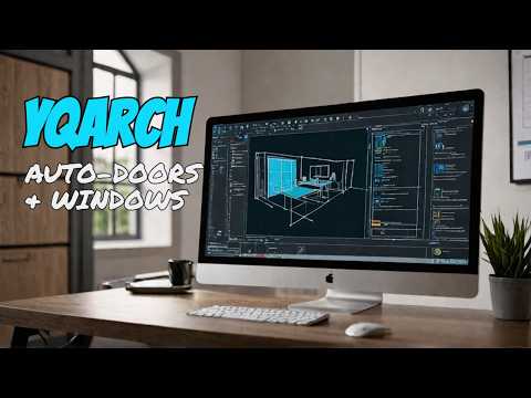 YQArch How to draw a door and window in AutoCAD 2024