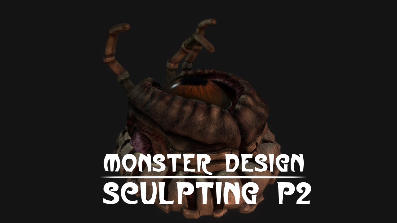 Creative Monster Sculpting Zbrush Tutorial - video 2