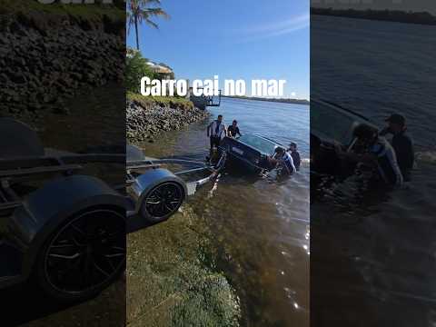 Carro cai dentro do mar, Barra do Sul,  que dó do Ômega CD .