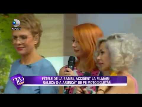 Teo Show (04.07.) - The girls from Bambi, accident during filming! Raluca threw herself off her m...