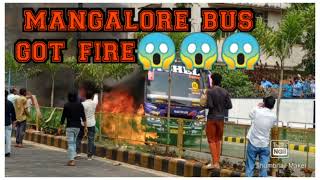 mangalore bus got fire😱😱😱#accident