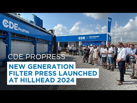 CDE Launch New ProPress™ Filter Press at Hillhead 2024